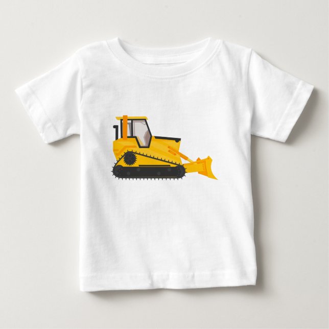 Planiermaschine Baby T-shirt (Vorderseite)