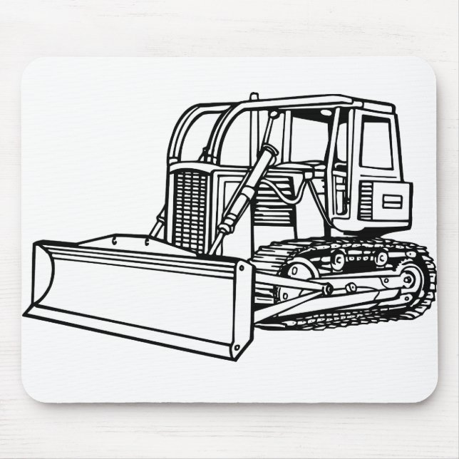 Planierraupe Mousepad (Vorne)