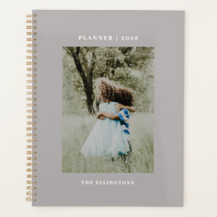Planificateur 2022 Photo Monogramme Nom Moderne