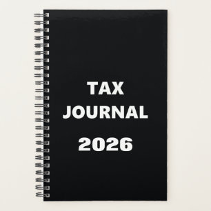Planificateur 2026 Journal des impôts Design Noir 