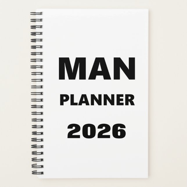 Planificateur 2026 pour hommes Planificateur pour  (Devant)