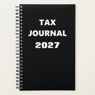 Planificateur 2027 Journal des impôts Design Noir