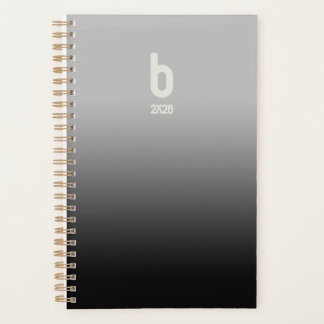 Planificateur à spirale noir – Respiration 2026