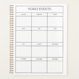 Planificateur annuel 2025 | Calendrier mural minim