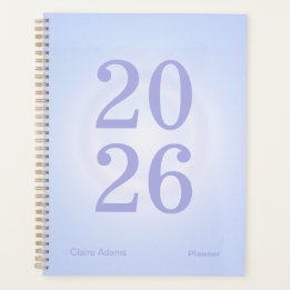 Planificateur annuel grand format Aura Periwinkle