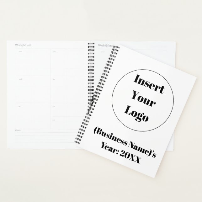 Planificateur annuel minimaliste personnalisé (Devant avec enveloppe)