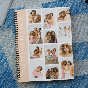 Planificateur annuel personnalisé à grille de phot