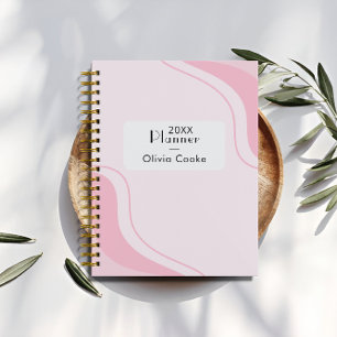 Planificateur Annuel Personnalisé Rose Avec Nom Pe