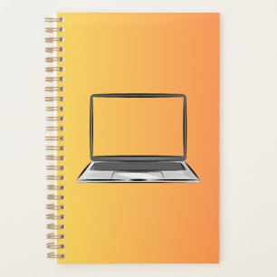 Planificateur avec logo d'ordinateur portable