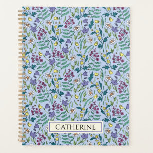 Planificateur avec motif fleur sauvage