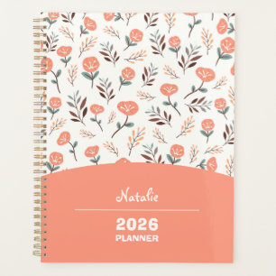 Planificateur avec nom – Conception des Coquelicot