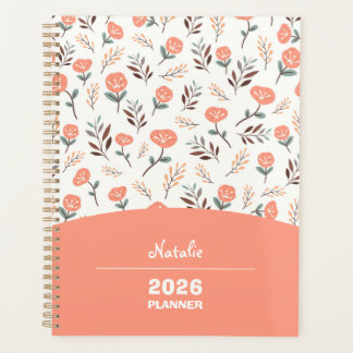 Planificateur avec nom – Conception des Coquelicot