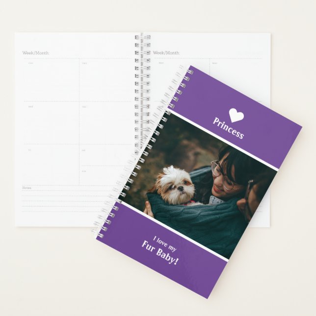Planificateur avec photo personnalisée et rappel d (Devant avec enveloppe)