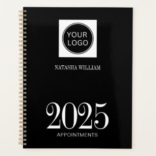 Planificateur Black Business Logo 2025 personnalis