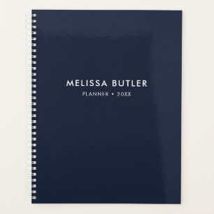 Planificateur bleu marine minimaliste moderne