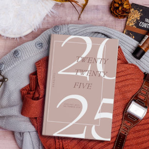 Planificateur calendrier personnalisé Pink Minimal