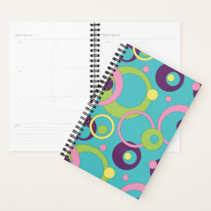 Planificateur Cercles Bleus Funky