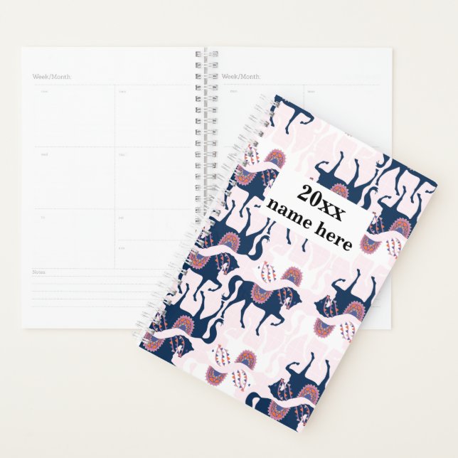 Planificateur Cheval Personnalisé (Devant avec enveloppe)