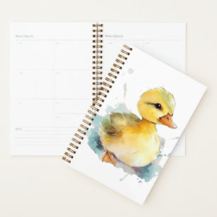 Planificateur d'aquarelle pour canard bébé