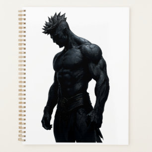 Planificateur d'art de sculpture noire masculine f
