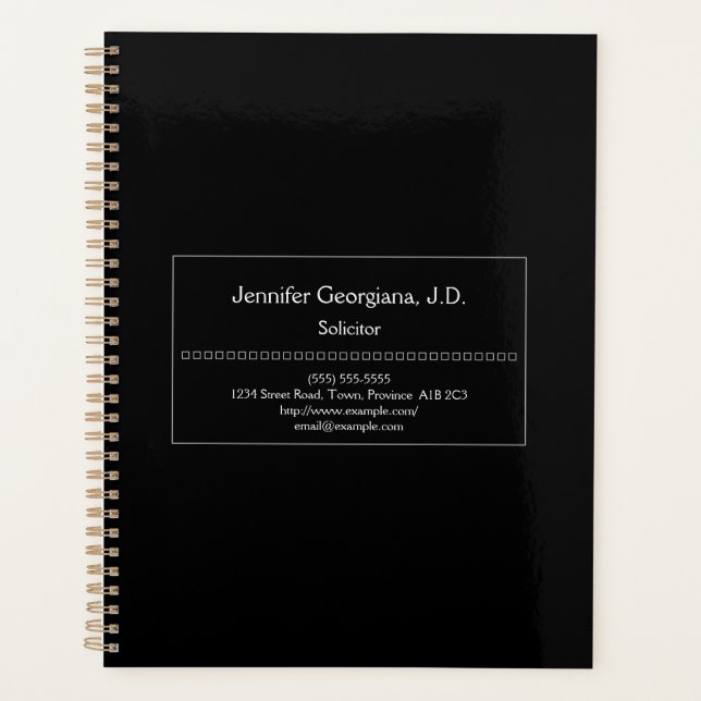 Planificateur d'avocat traditionnel (Devant)