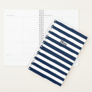Planificateur de bandes bleues et blanches