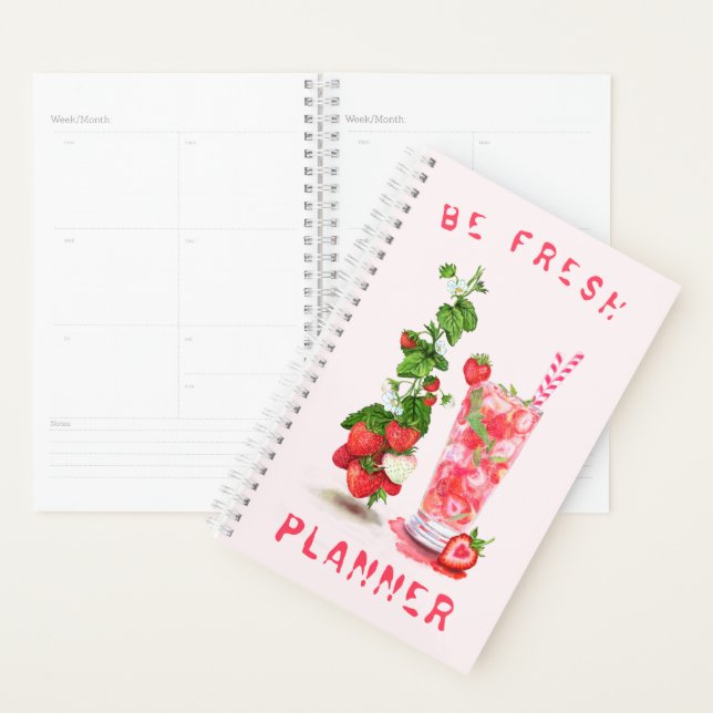 Planificateur de boisson à la fraise (Devant avec enveloppe)
