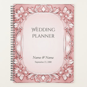 Planificateur de cadre rose Floral