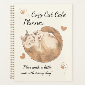 Planificateur de Café Cozy Cat | Journal Kawaii Mi