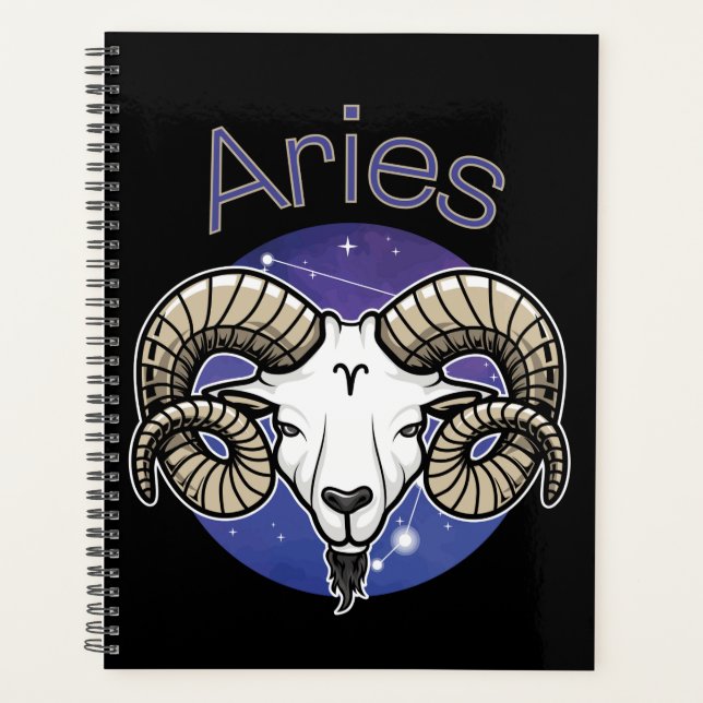 Planificateur de calendrier des signes Zodiac Arie (Devant)