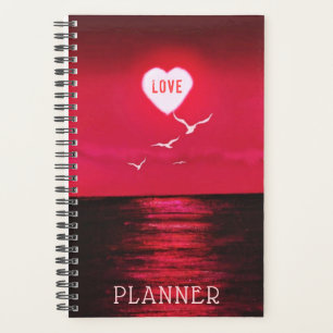 Planificateur de coucher de soleil romantique