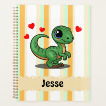 Planificateur de dinosaure Vélociraptor personnali