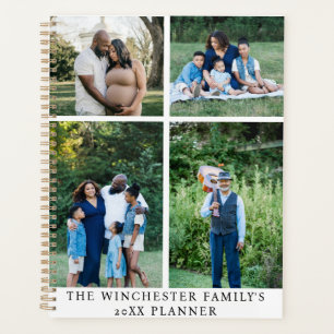 Planificateur de famille 4 images personnalisé