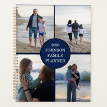 Planificateur de famille personnalisé avec 4 photo
