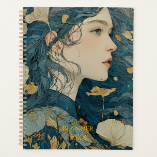 Planificateur de femme florale Art Nouveau