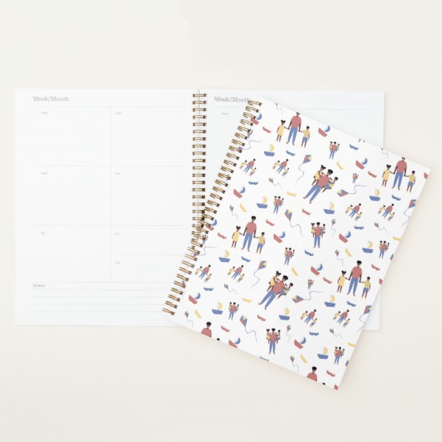 Planificateur de fêtes des pères (Devant avec enveloppe)