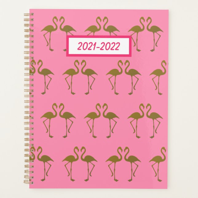 Planificateur de Flamants roses d'or (Devant)