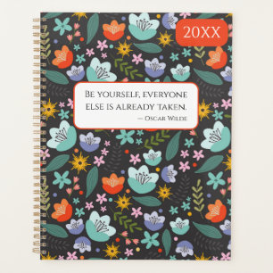 Planificateur de Fleurs Colorées de Printemps 20XX