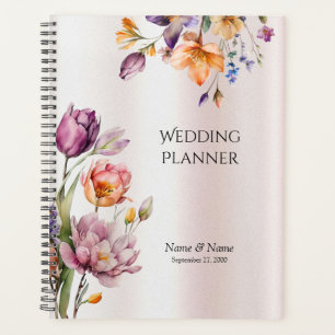 Planificateur de fleurs de printemps colorées