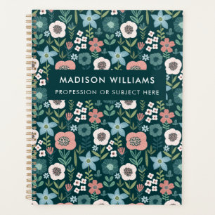 Planificateur de fleurs modernes minimes