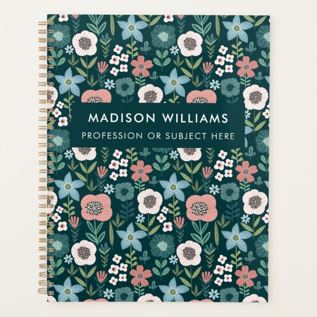 Planificateur de fleurs modernes minimes (Devant)