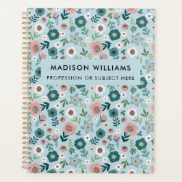 Planificateur de fleurs modernes minimes