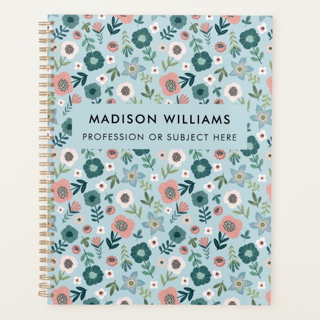 Planificateur de fleurs modernes minimes (Devant)