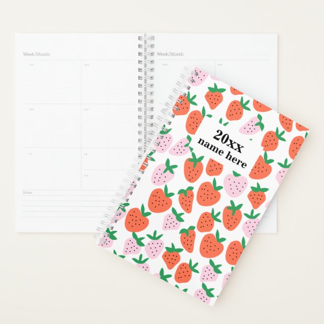 Planificateur de fraises personnalisé (Devant avec enveloppe)
