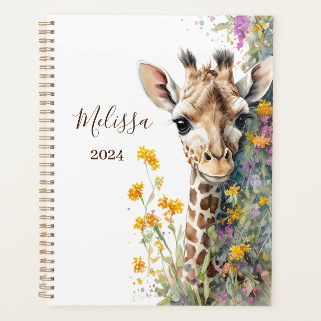 Planificateur de girafes personnalisé (Devant)