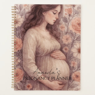 Planificateur de grossesse, femme enceinte blanche
