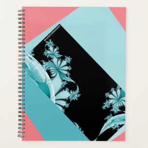 Planificateur de jardin fractal ciel et rose