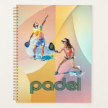 Planificateur de jour de padel – Style vibrant de