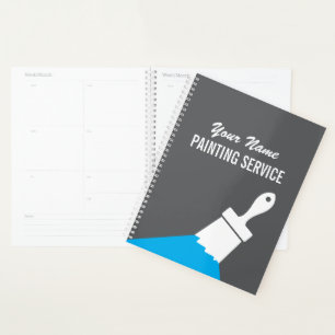 Planificateur de livre de service de peinture avec