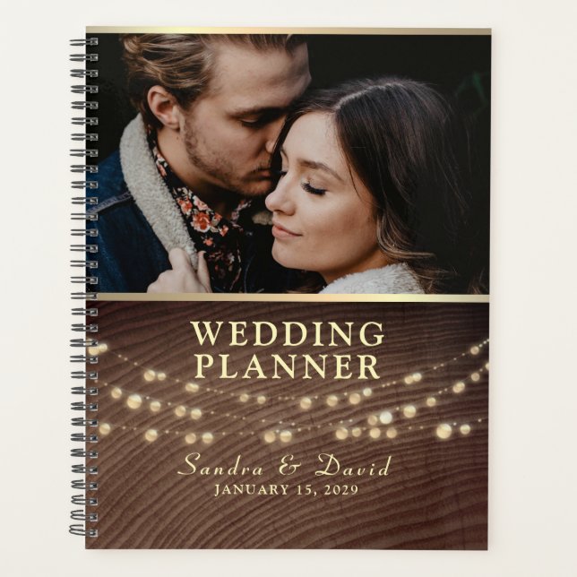 Planificateur de Mariage Lumières de Chaîne en Boi (Devant)